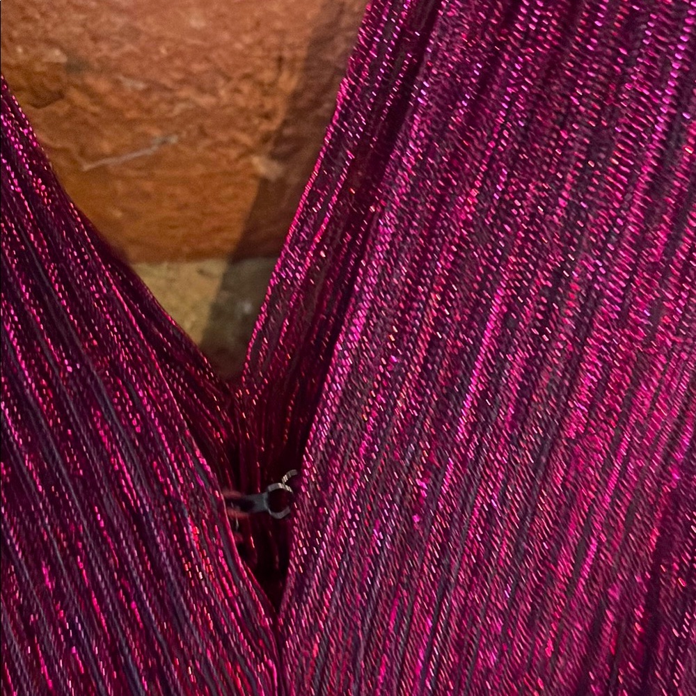 Vibrant burgundy dress
